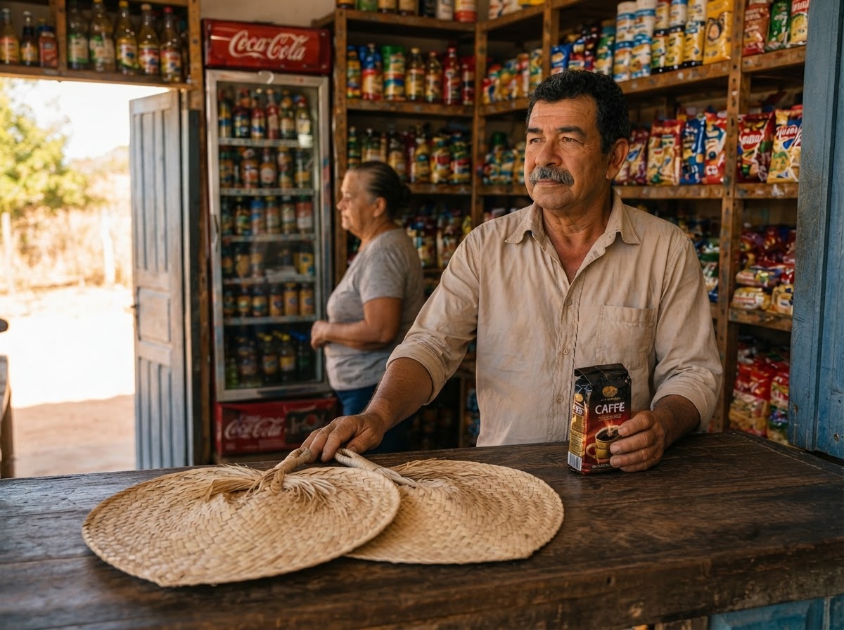 O vento trançado na palha