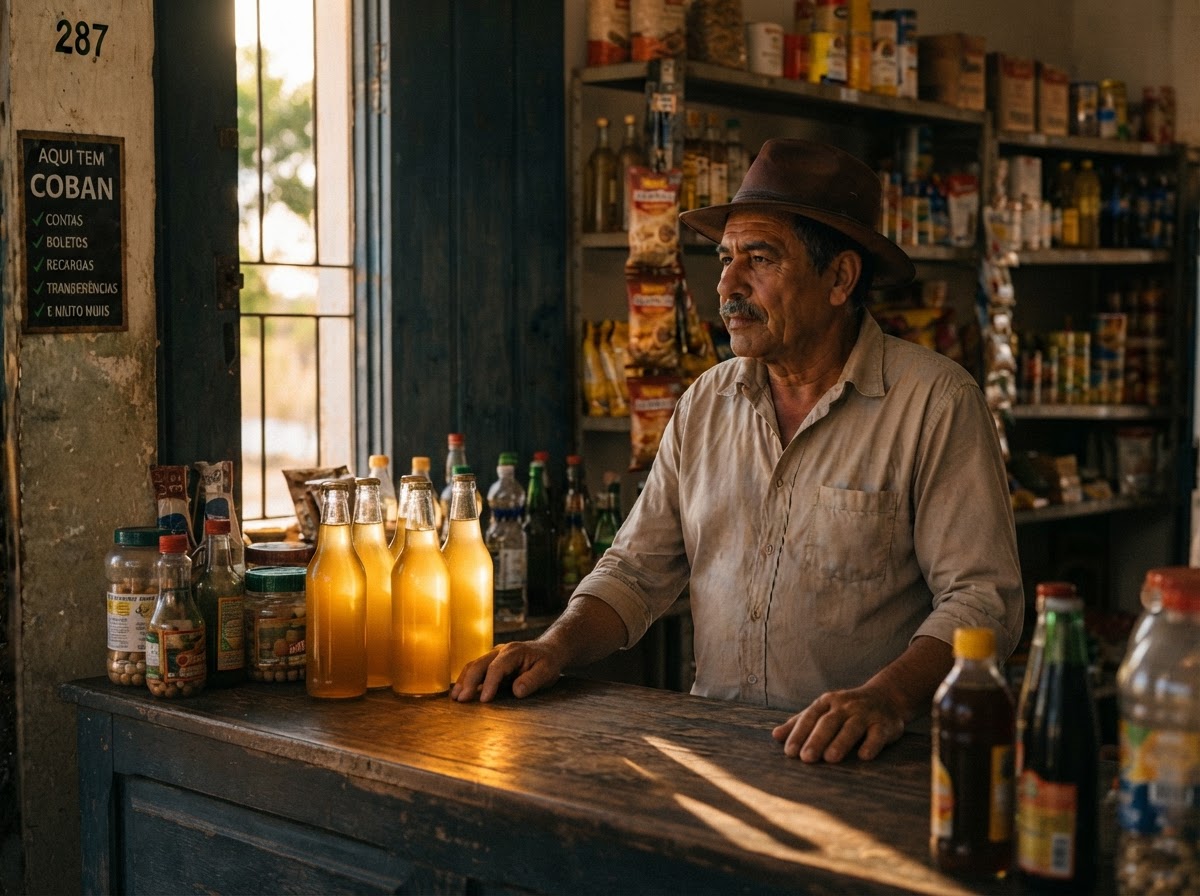 O ouro engarrafado no balcão